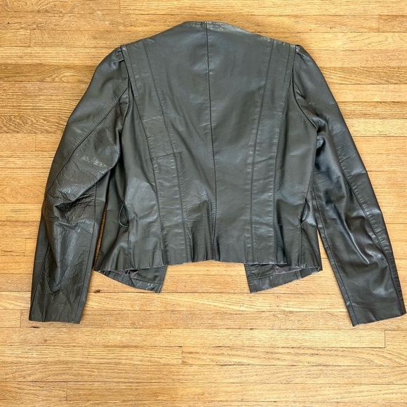 Vintage Gray Sheplers Leather Jacket - Picture 13 of 16